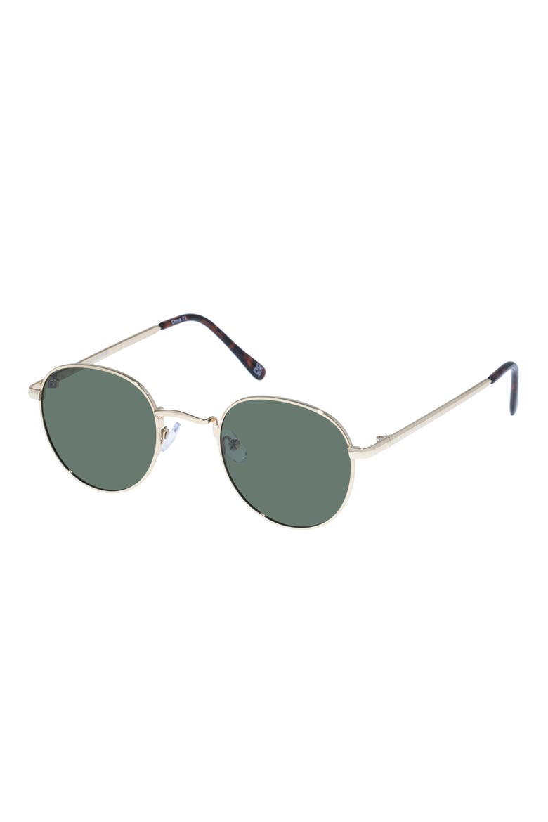 Rising 50mm Polarized Oval Sunglasses, Alternate, color, GOLD / DARK TORT