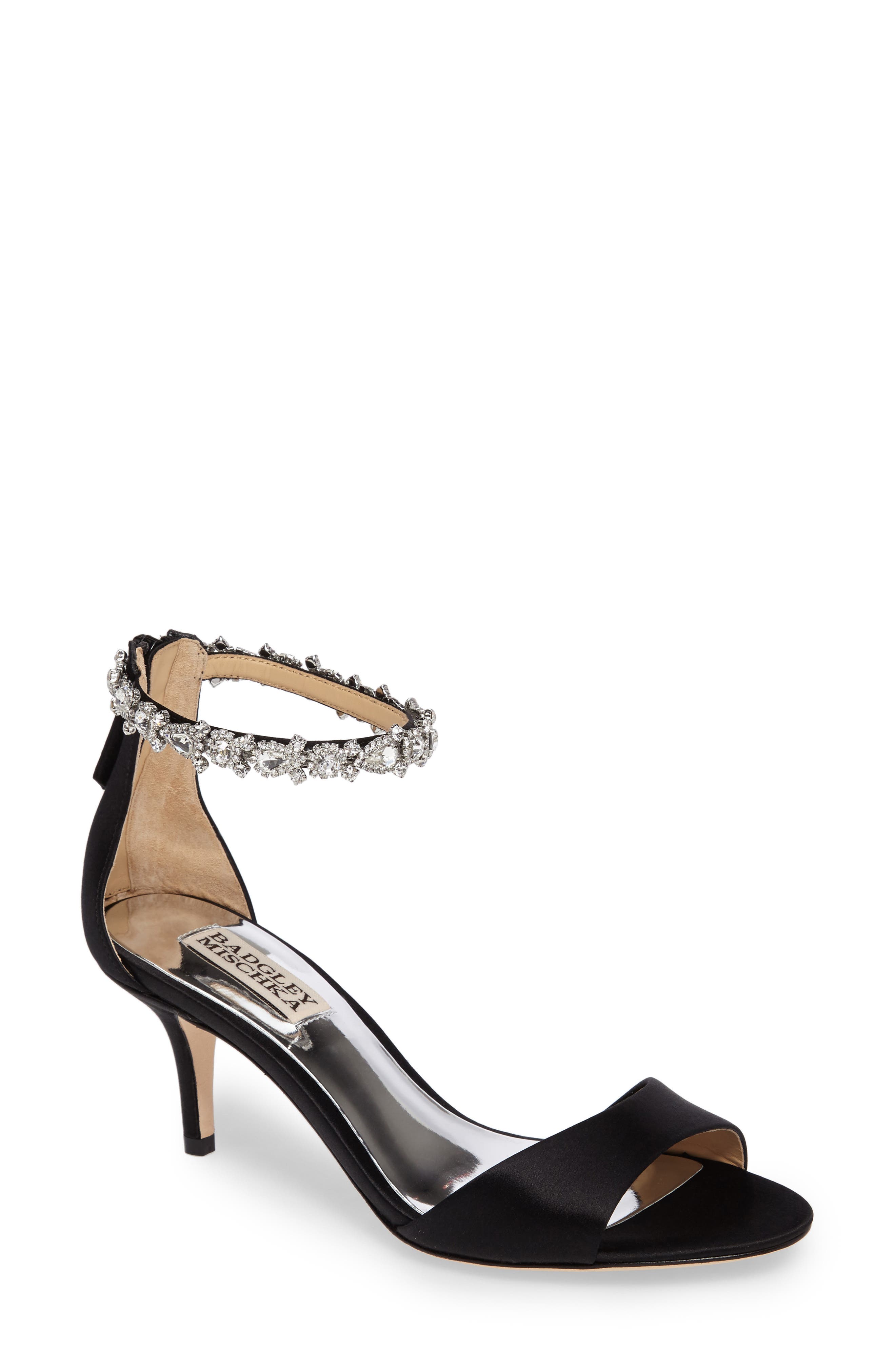 Badgley Mischka Collection Badgley Mischka Geranium Embellished Sandal, Main, color, 
