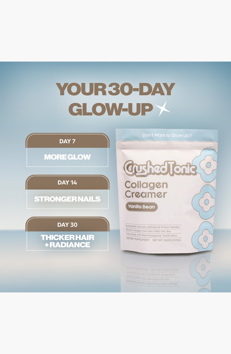 CRUSHED TONIC Vanilla Bean Bovine Collagen Supplement, Alternate, color, Bovine Collagen