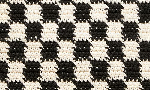 Shop Clare V . Petit Summer Simple Knit Tote Bag In Black Multi