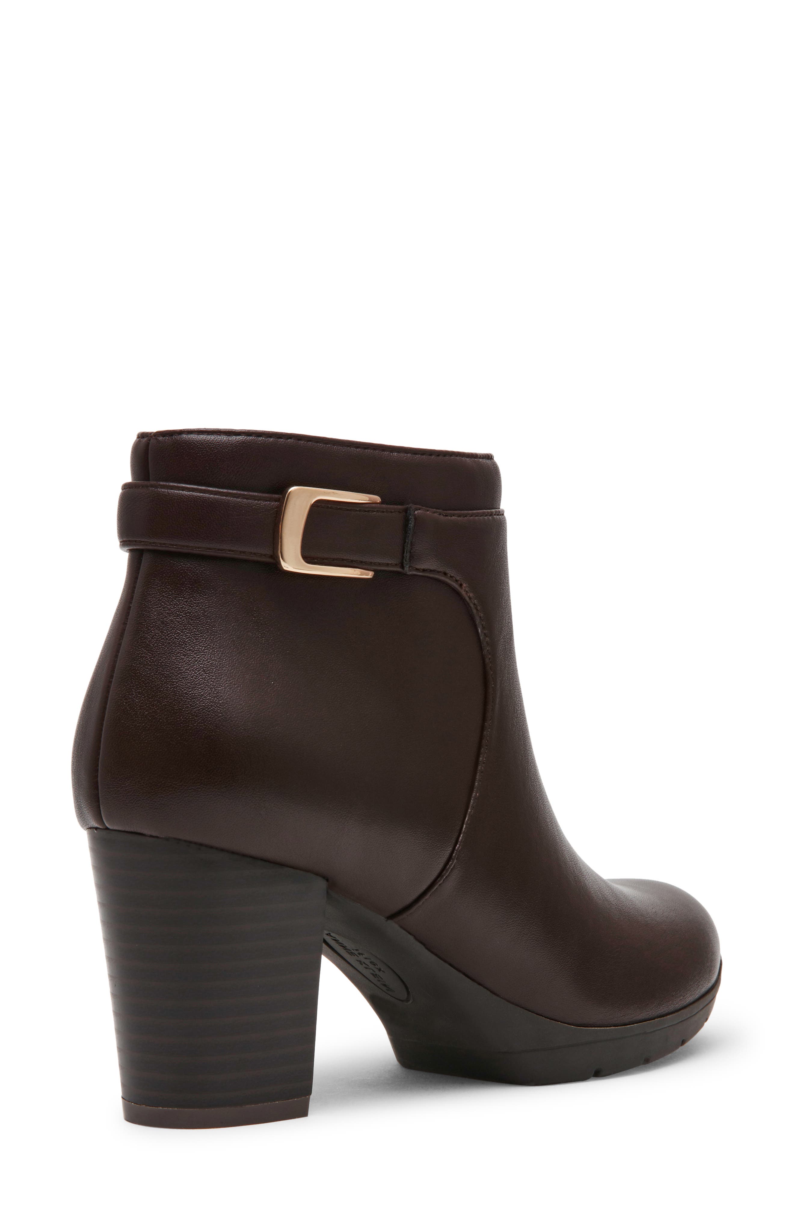 Raima Faux Leather Bootie, Alternate, color, BROWN PU