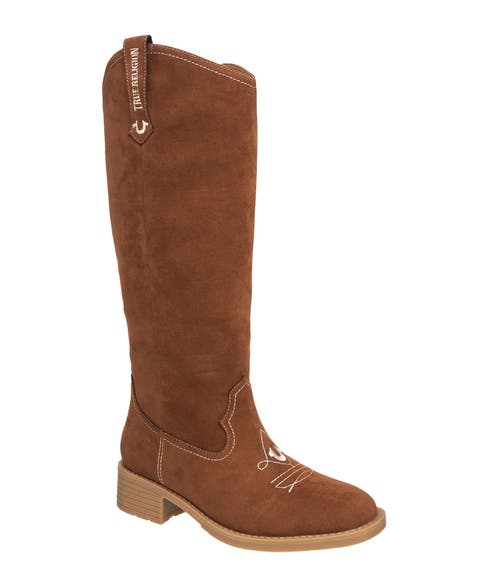 Tamia Logo Knee High Cowboy Boot