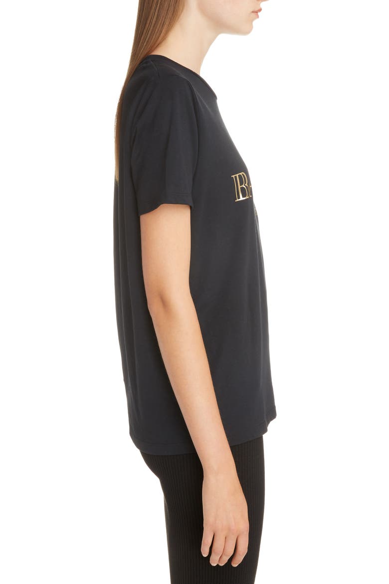 Button Shoulder Logo Tee, Alternate, color, EAD NOIR/ OR