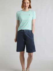 Weird Fish Annalise Knee Length Chino Shorts