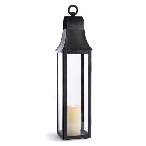Geneva Powder Coated Stainless Steel Tall Outdoor Lantern 33"