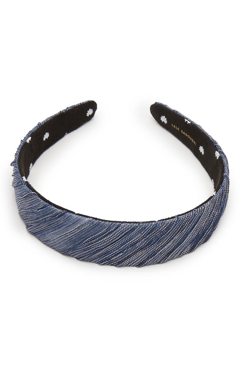 Lele Sadoughi Bessette Galaxy Headband, Alternate, color, Imperial Blue