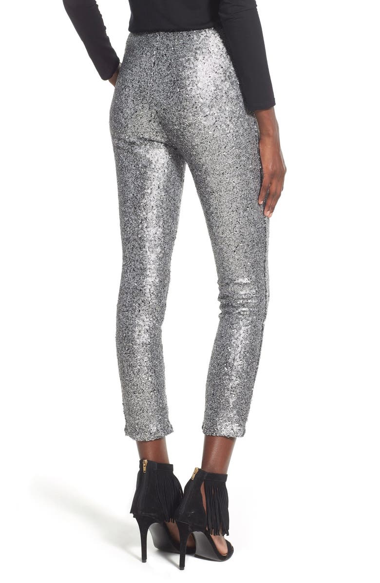 Lucy Paris 'Shasta' Sequin Leggings, Alternate, color,