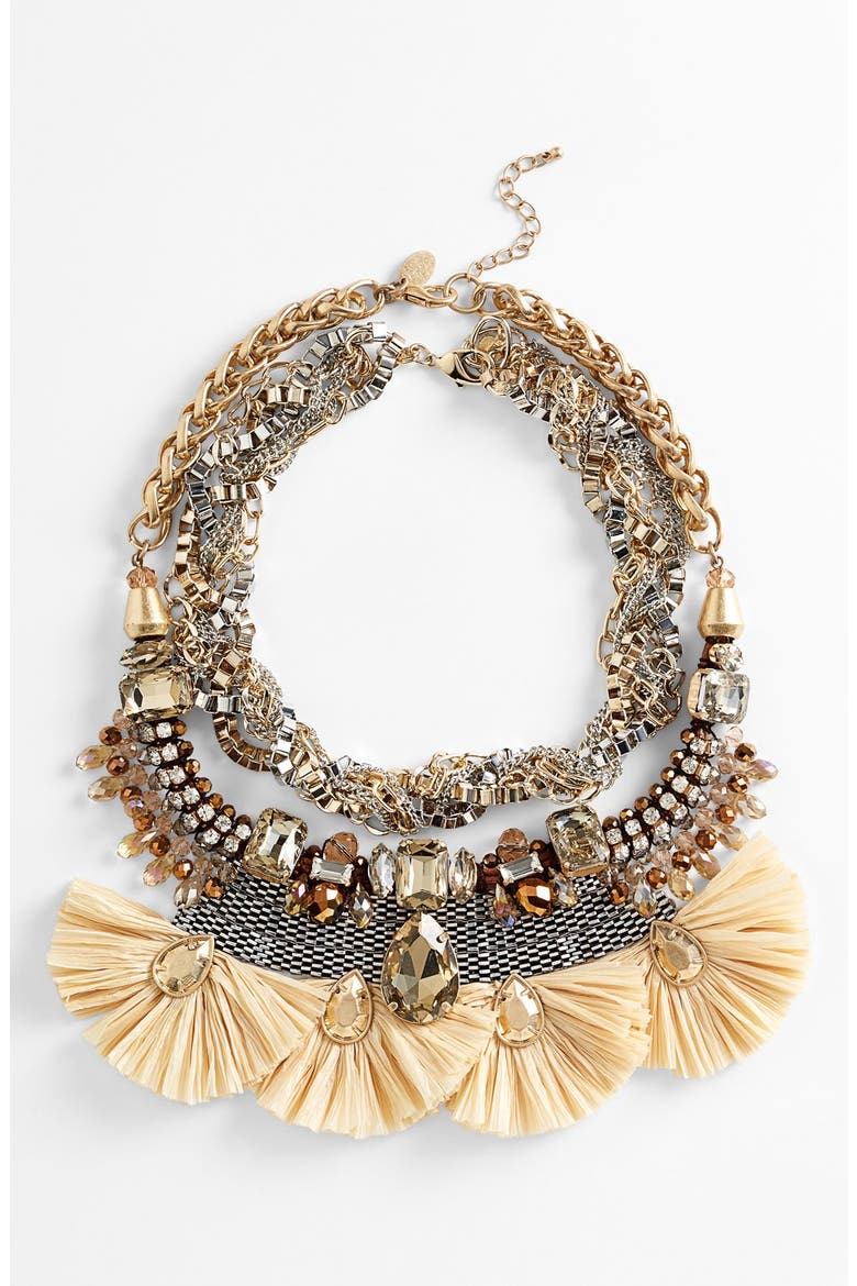 Mixed Chain Necklace, Alternate, color, GOLD SILVER