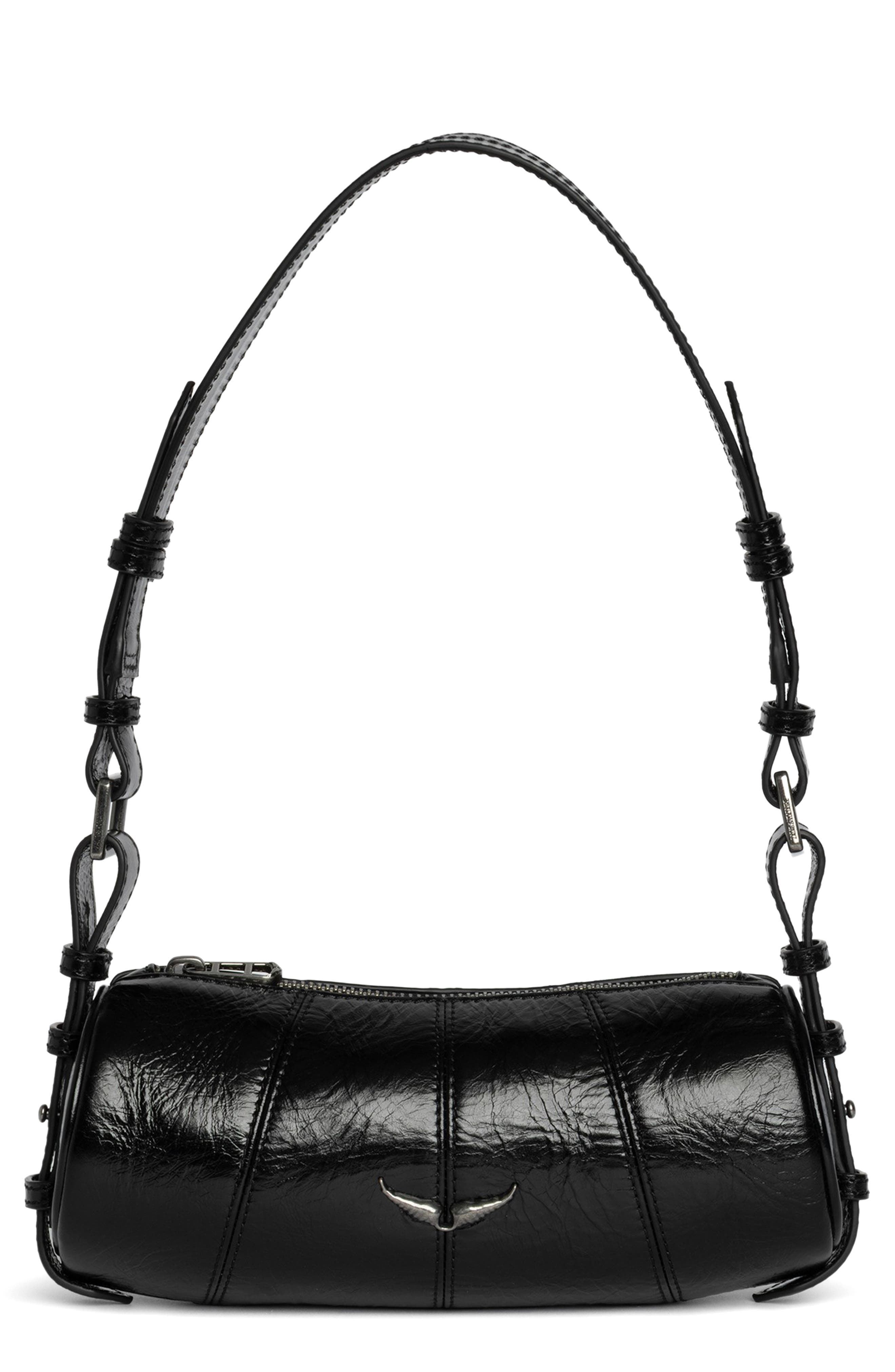 Zadig & Voltaire Le Roudoudou Patent Leather Shoulder Bag, Main, color, 
