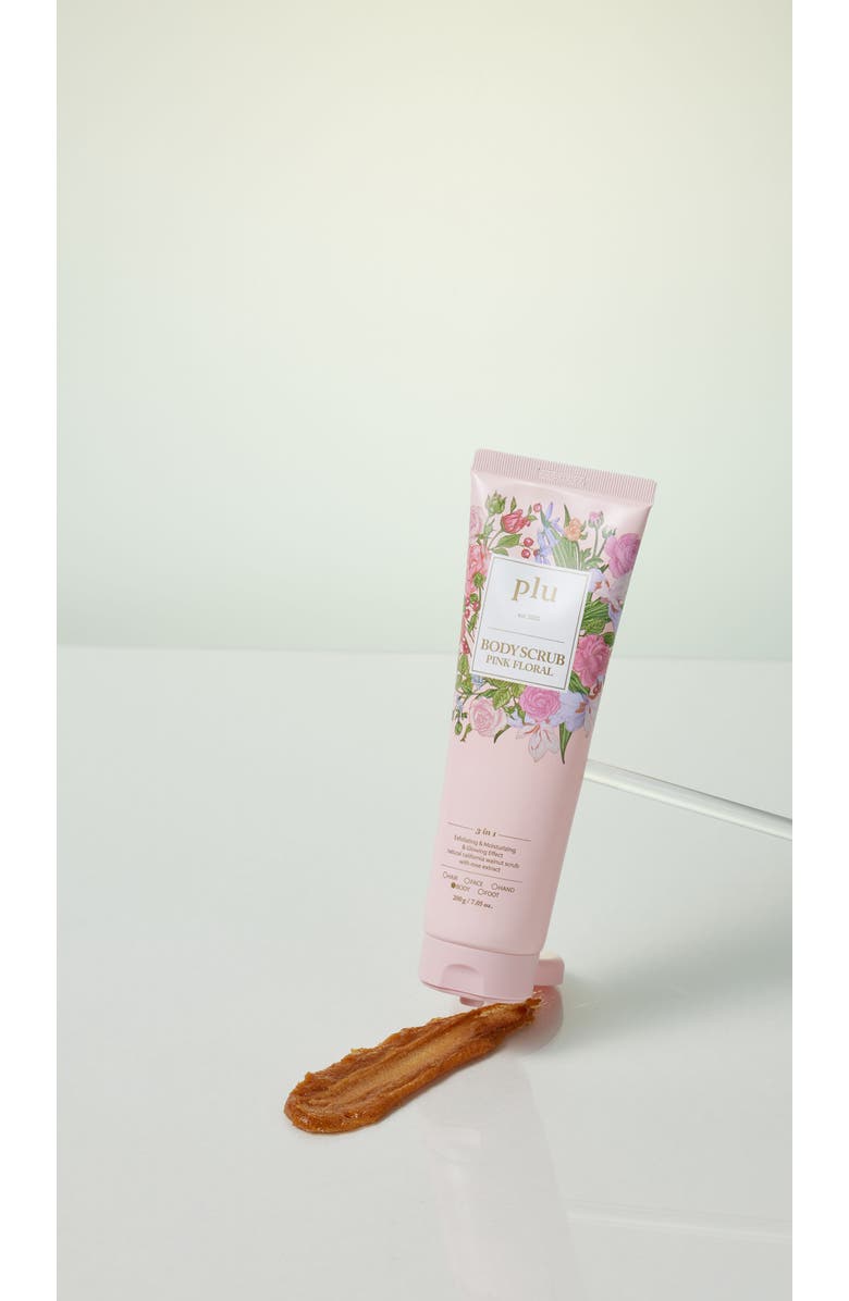 Plu Body Scrub Pink Floral, Alternate, color, NO COLOR