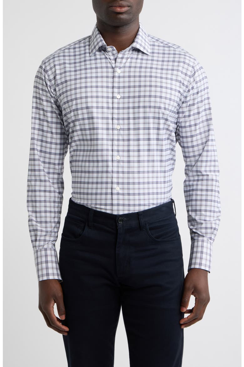 Matthews Performance Twill Sport Shirt, Main, color, WHITE