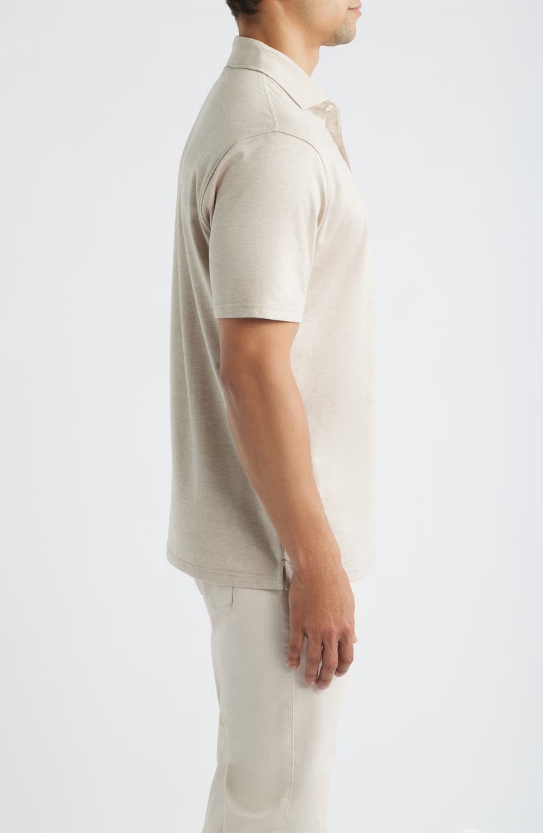 Peter Millar Crown Crafted Excursionist Flex Herringbone Polo, Alternate, color, Truffle