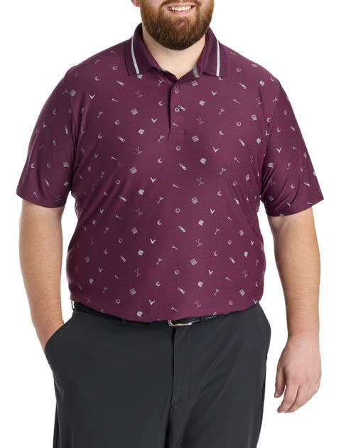 Big 
Tall Memento Print Polo Shirt