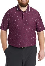Callaway Big & Tall Memento Print Polo Shirt