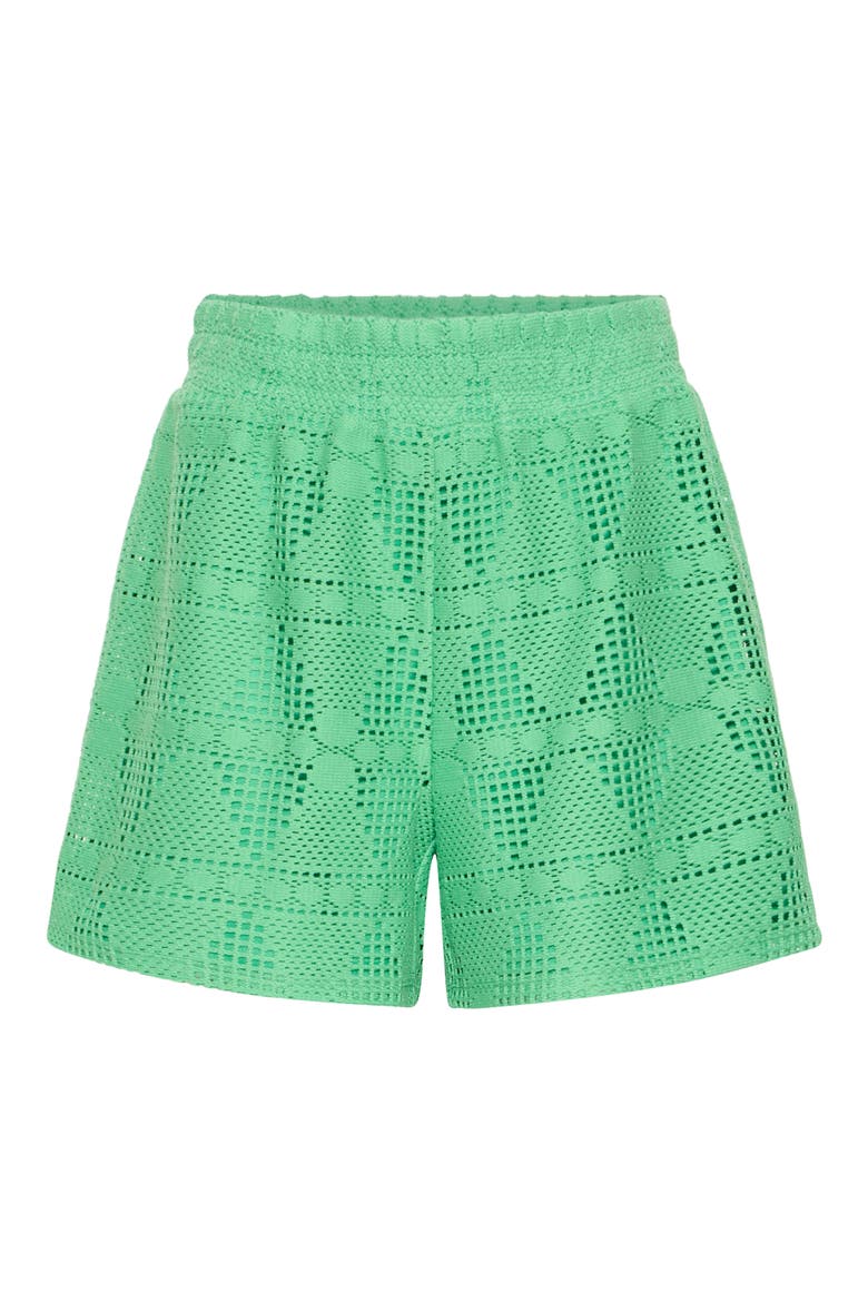 Open Stitch Knit Shorts, Alternate, color, GREENBRIAR