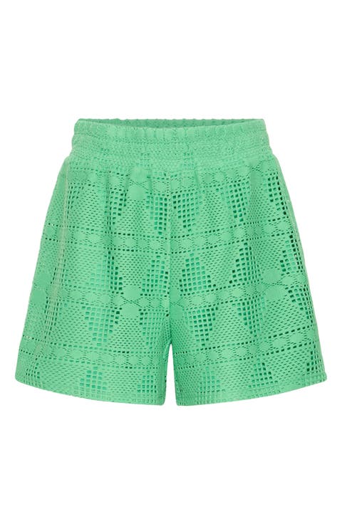 Open Stitch Knit Shorts