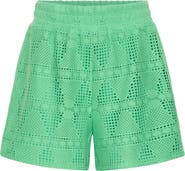 ICHI Open Stitch Knit Shorts