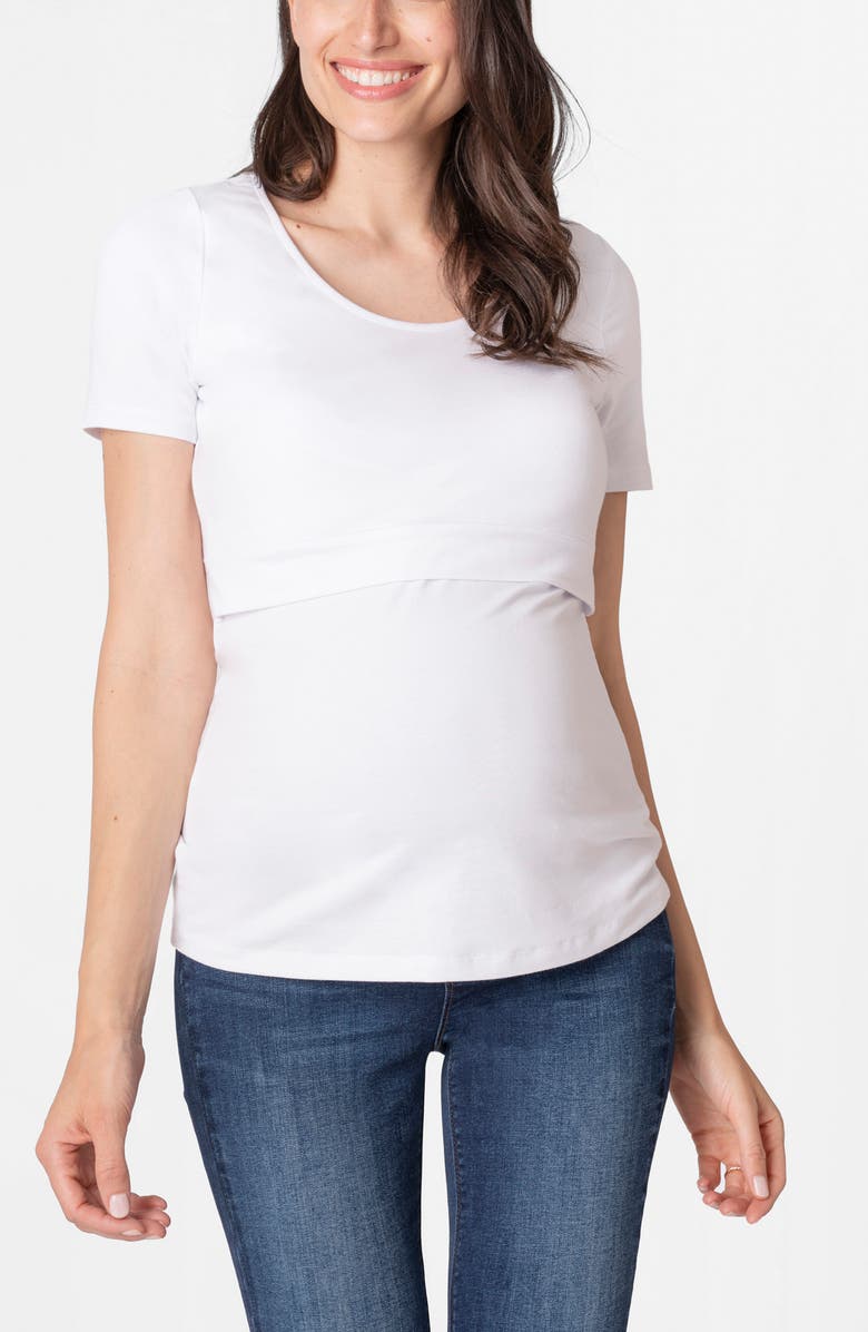 Seraphine Assorted 2-Pack Maternity/Nursing T-Shirts, Alternate, color, 