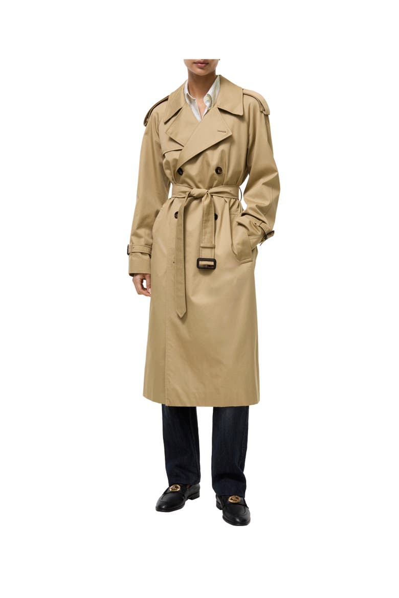 Long Castleford Trench Coat, Alternate, color, Beige