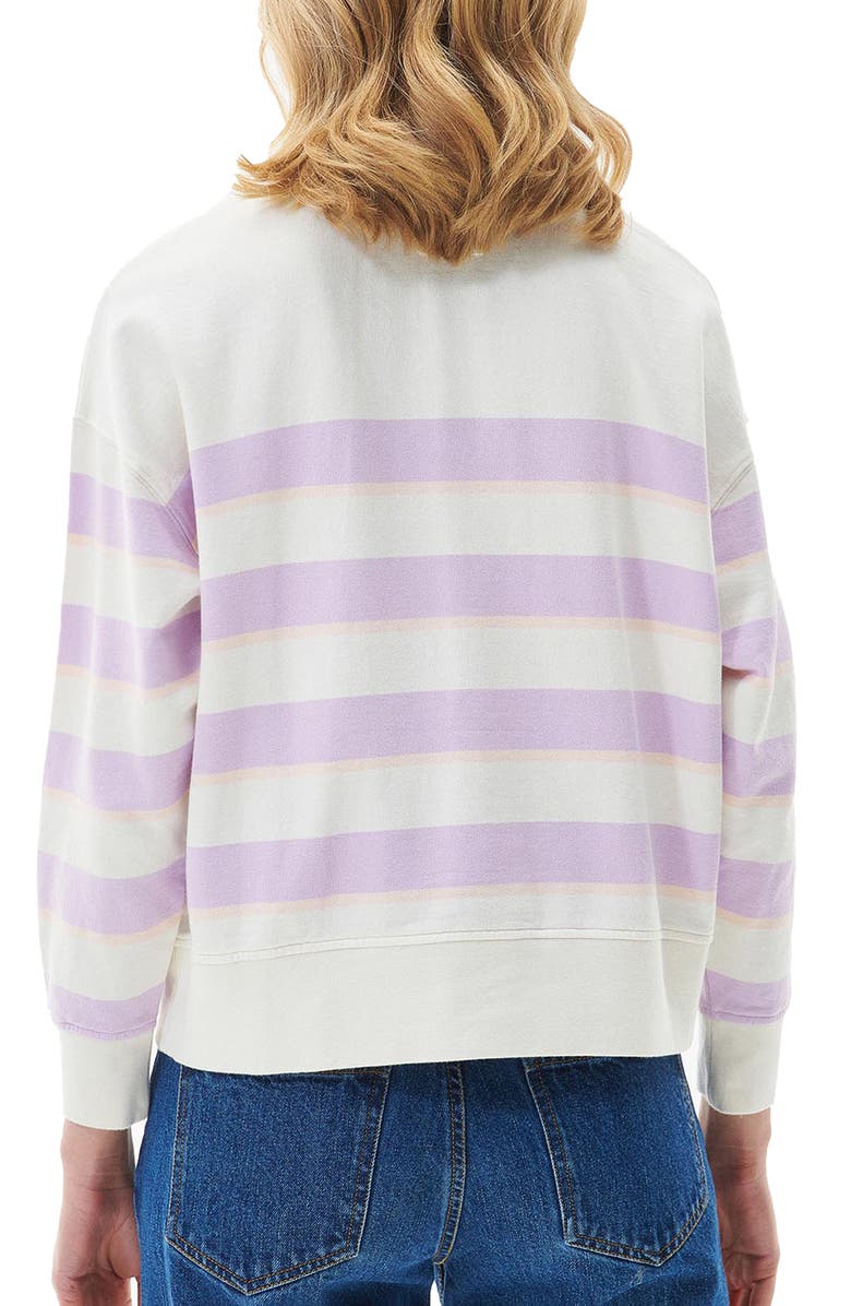Barbour Snapdragon Stripe Cotton Sweatshirt, Alternate, color,