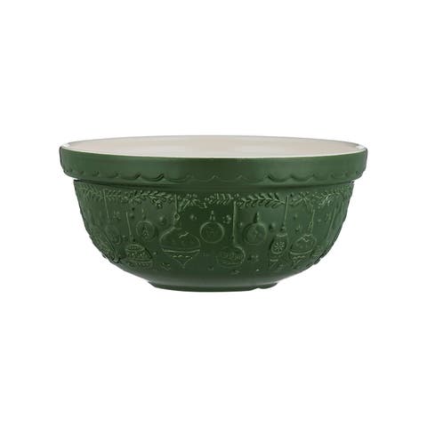 Deck The Halls Size 24 Green Mixing Bowl, 2.15 Quart