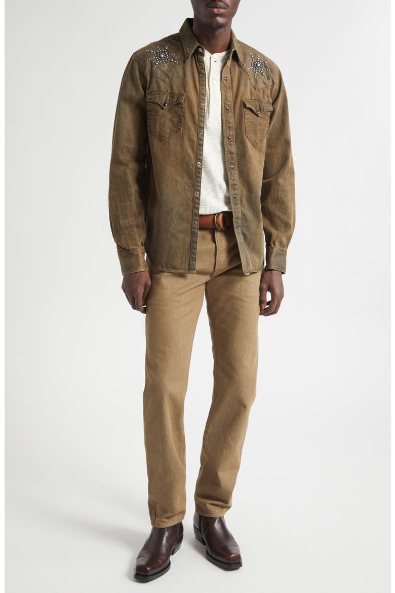 Slim Fit Jeans, Alternate, color, MEDIUM BROWN