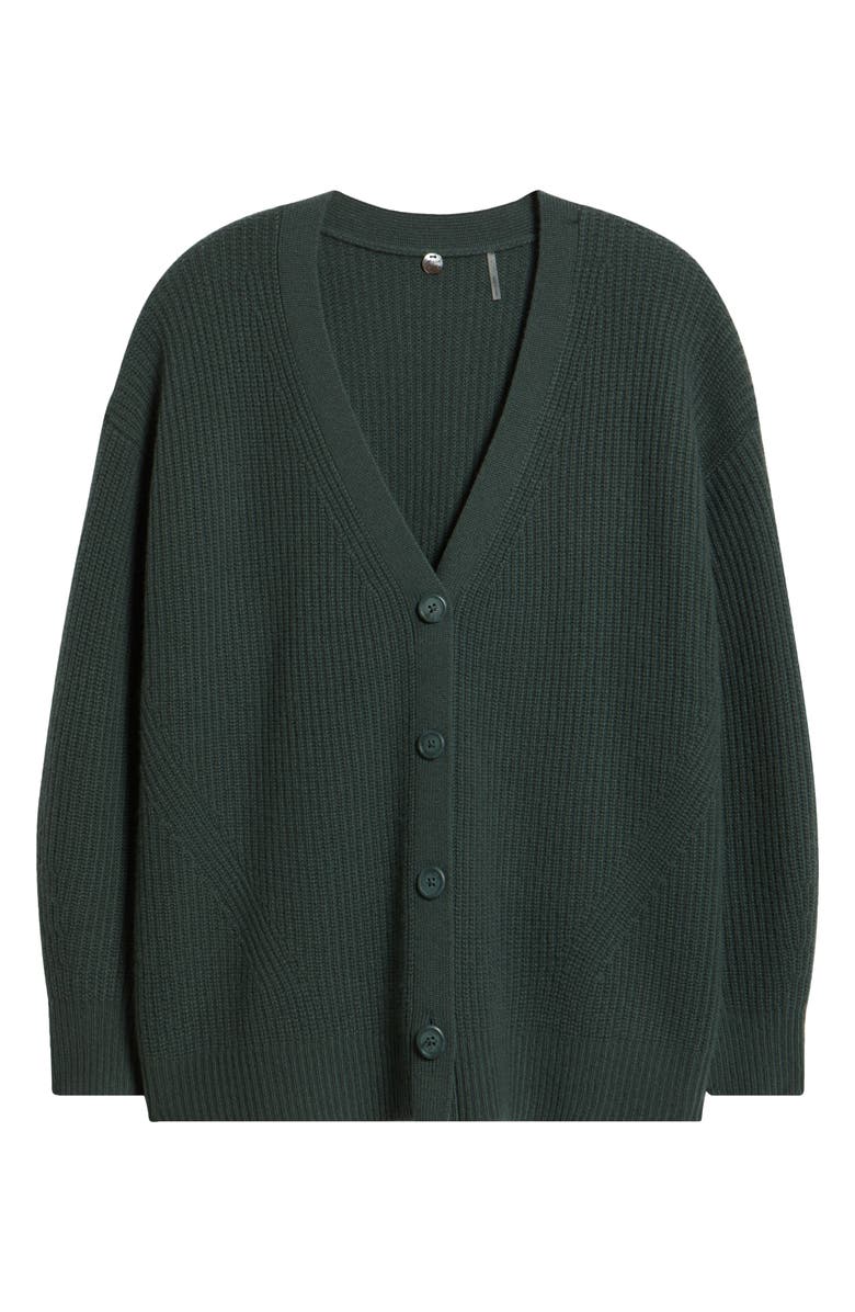 MARGARET O'LEARY Fairfax Cashmere Cardigan, Alternate, color, Kale