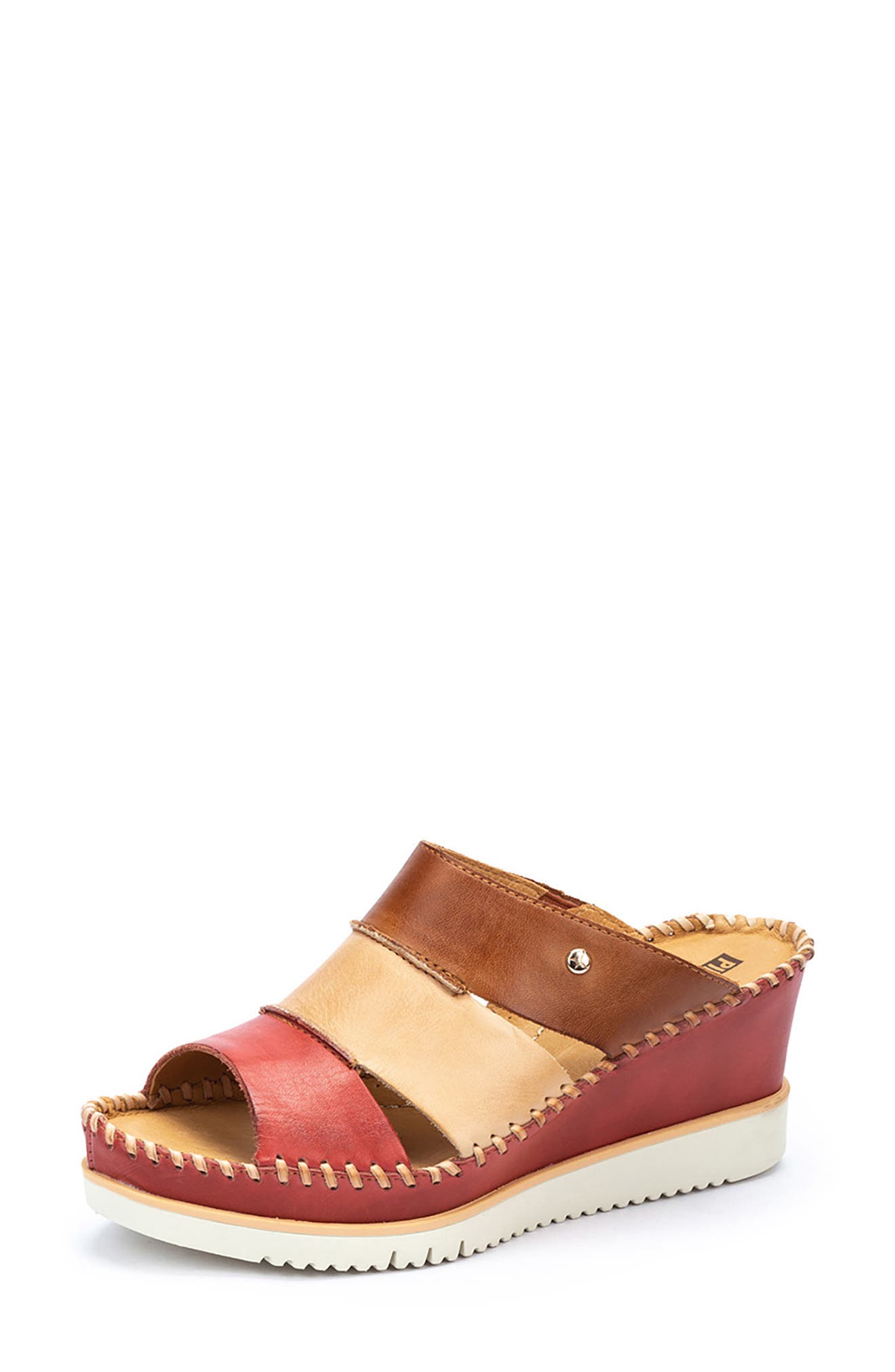 Aguadulce Strappy Wedge Sandal, Main, color, CHERRY