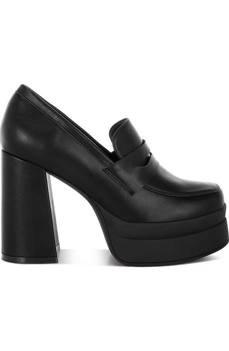 LONDON RAG Edwina Block Heel Platform Pump, Alternate, color, Black