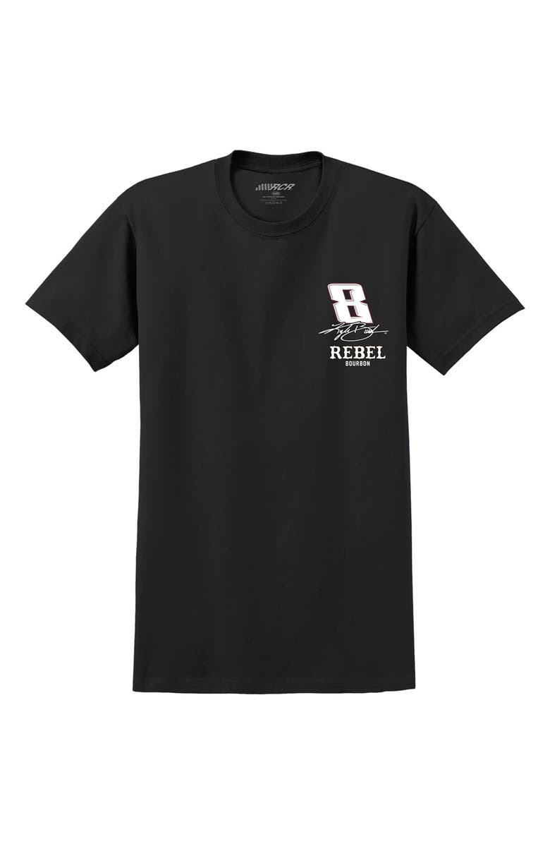 NASCAR Men's Richard Childress Racing Team Collection Black Kyle Busch #8 Rebel Live Against The Grain T-Shirt, Alternate, color, Black