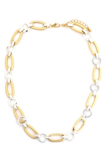 Panacea Two-tone Chain Necklace In Multi