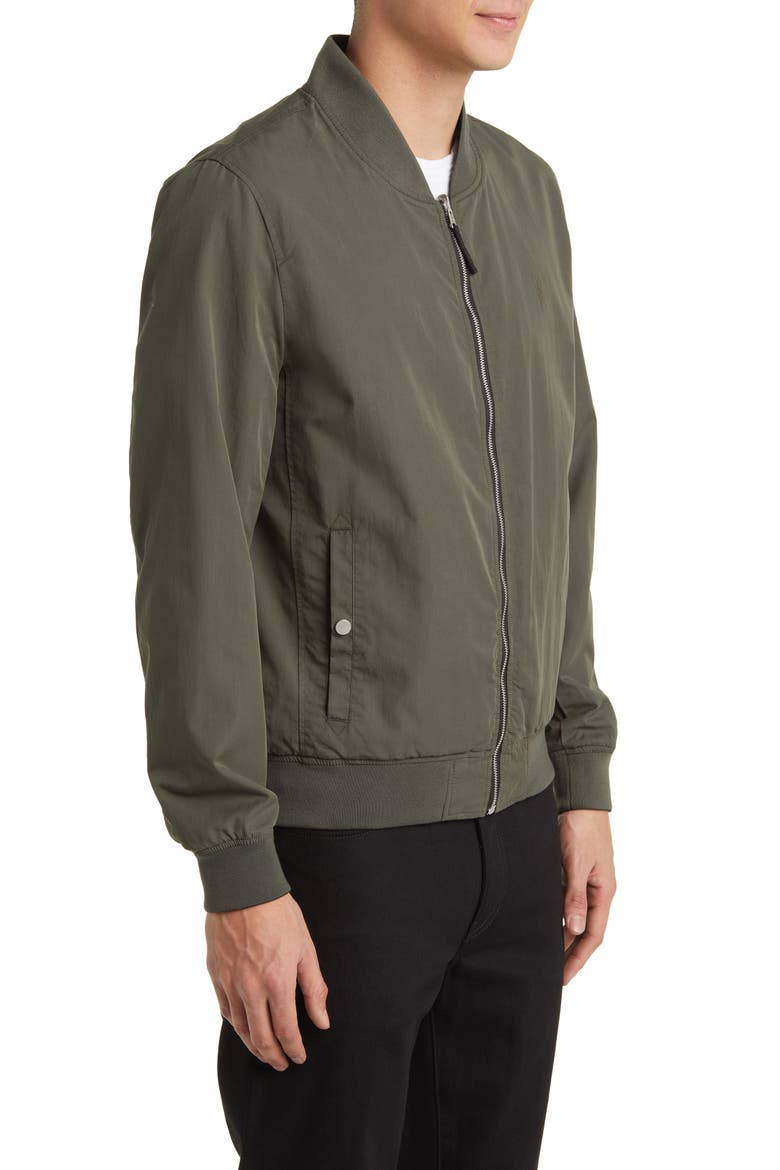 Bassett Reversible Bomber Jacket, Alternate, color, GREEN/ BLACK