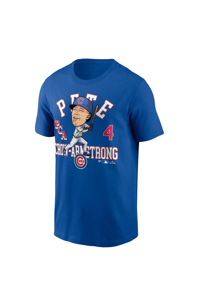 FANATICS Men's Fanatics Pete Crow-Armstrong Royal Chicago Cubs Hometown Caricature T-Shirt, Alternate, color, Royal