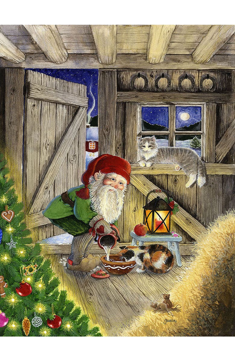 Sunsout Christmas in the Barn 300 piece Jigsaw Puzzle for Adults, Alternate, color, Multicolor