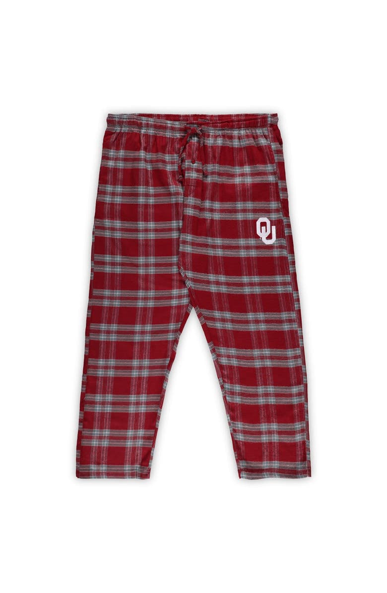 PROFILE Men's Profile Crimson/Gray Oklahoma Sooners Big & Tall 2-Pack T-Shirt & Flannel Pants Set, Alternate, color, Crimson