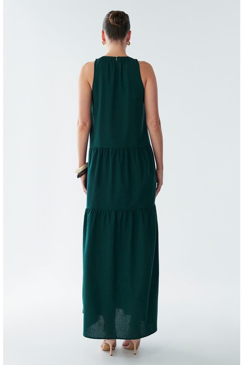 Rain Maxi Dress, Alternate, color, Emerald
