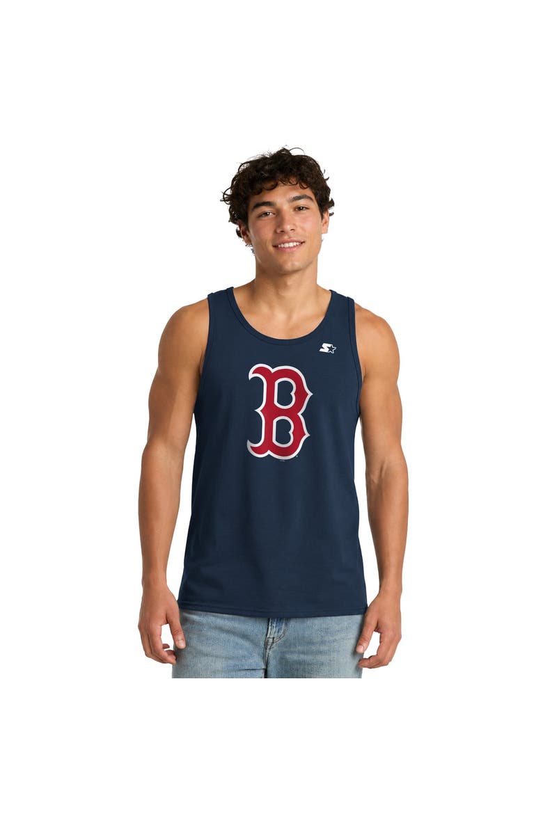 Men's Starter Navy Boston Red Sox Tank Top, Main, color, Navy