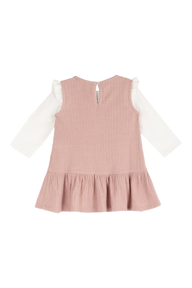 Kids' Bow Knit Jumper, Mock Neck Top & Headband Set, Alternate, color, PINK