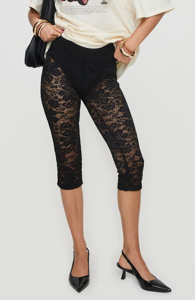 Princess Polly Soto Lace Capri Pants, Main, color,