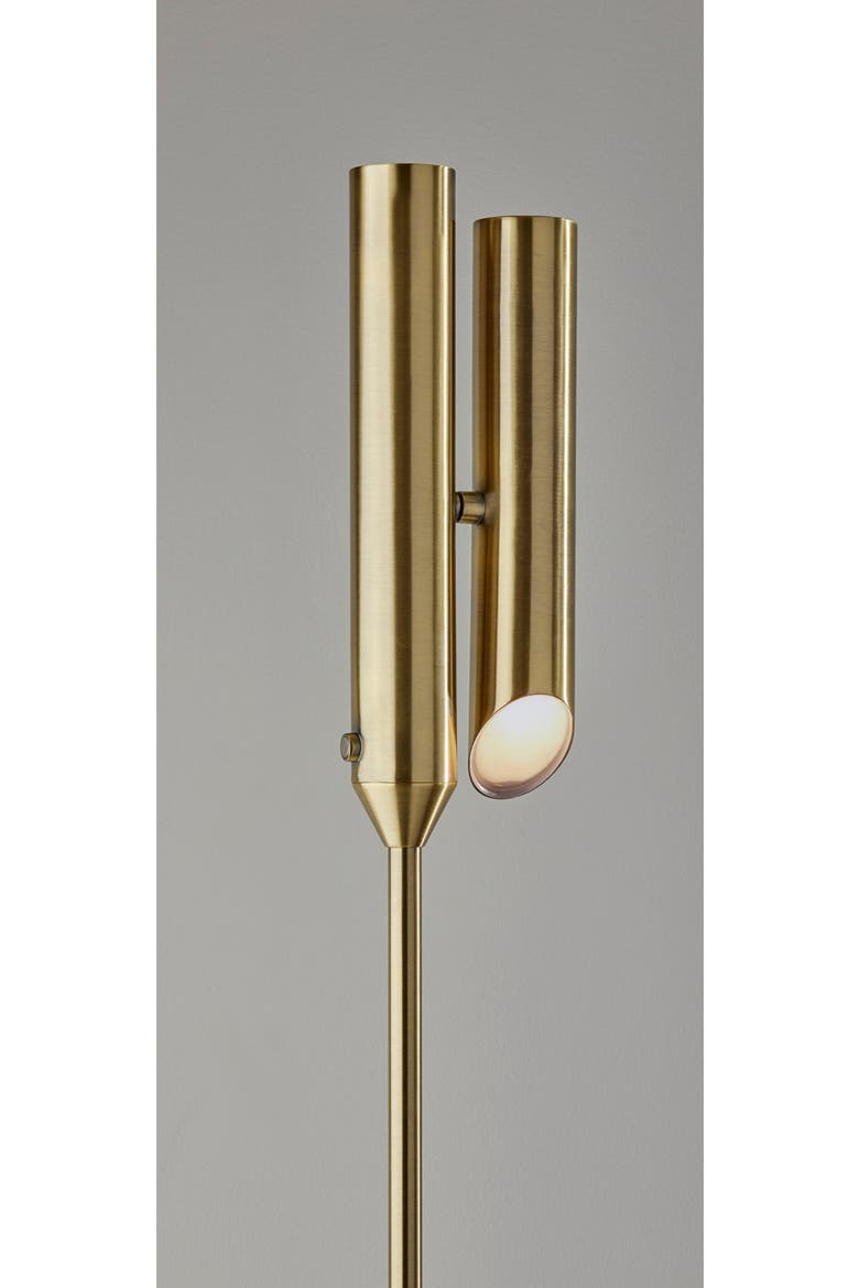 Vega LED Torchiere Floor Lamp, Alternate, color, ANTIQUE BRASS