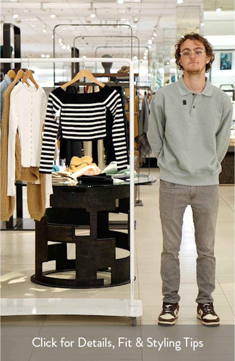 Stripe Off the Shoulder Sweater, sales video thumbnail