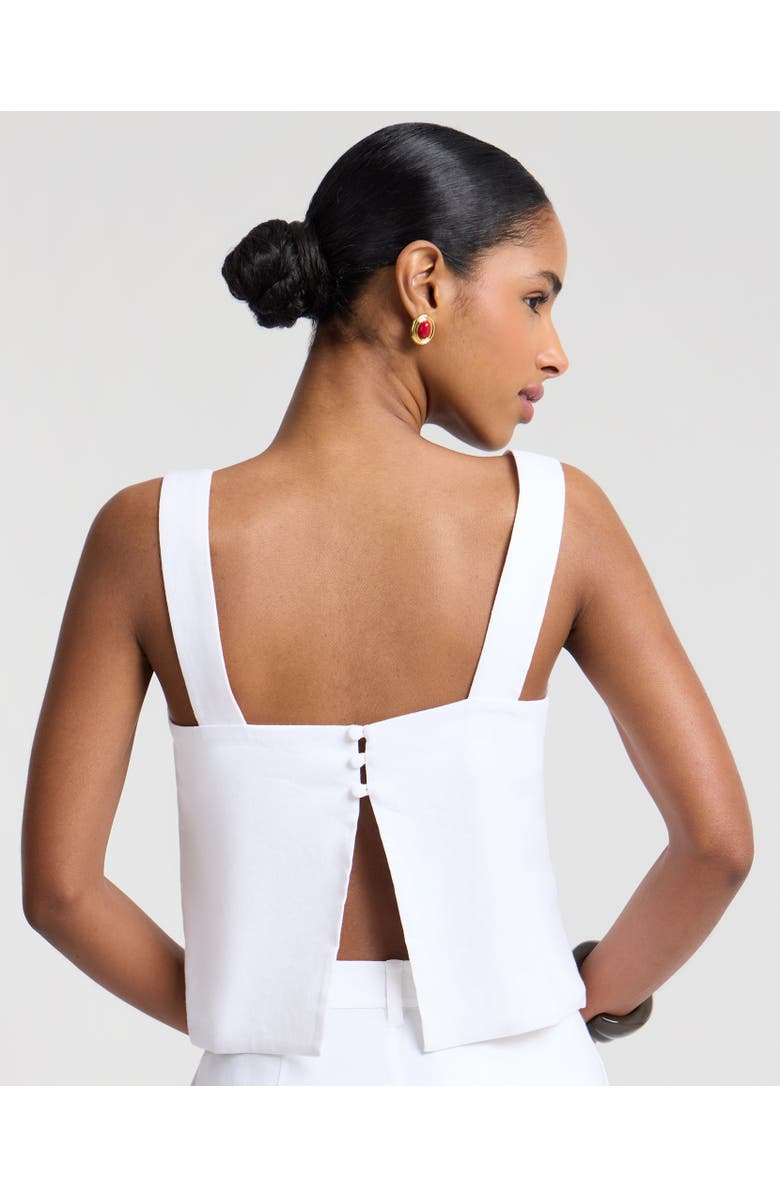 Onia Open Back Shell Top, Alternate, color, White