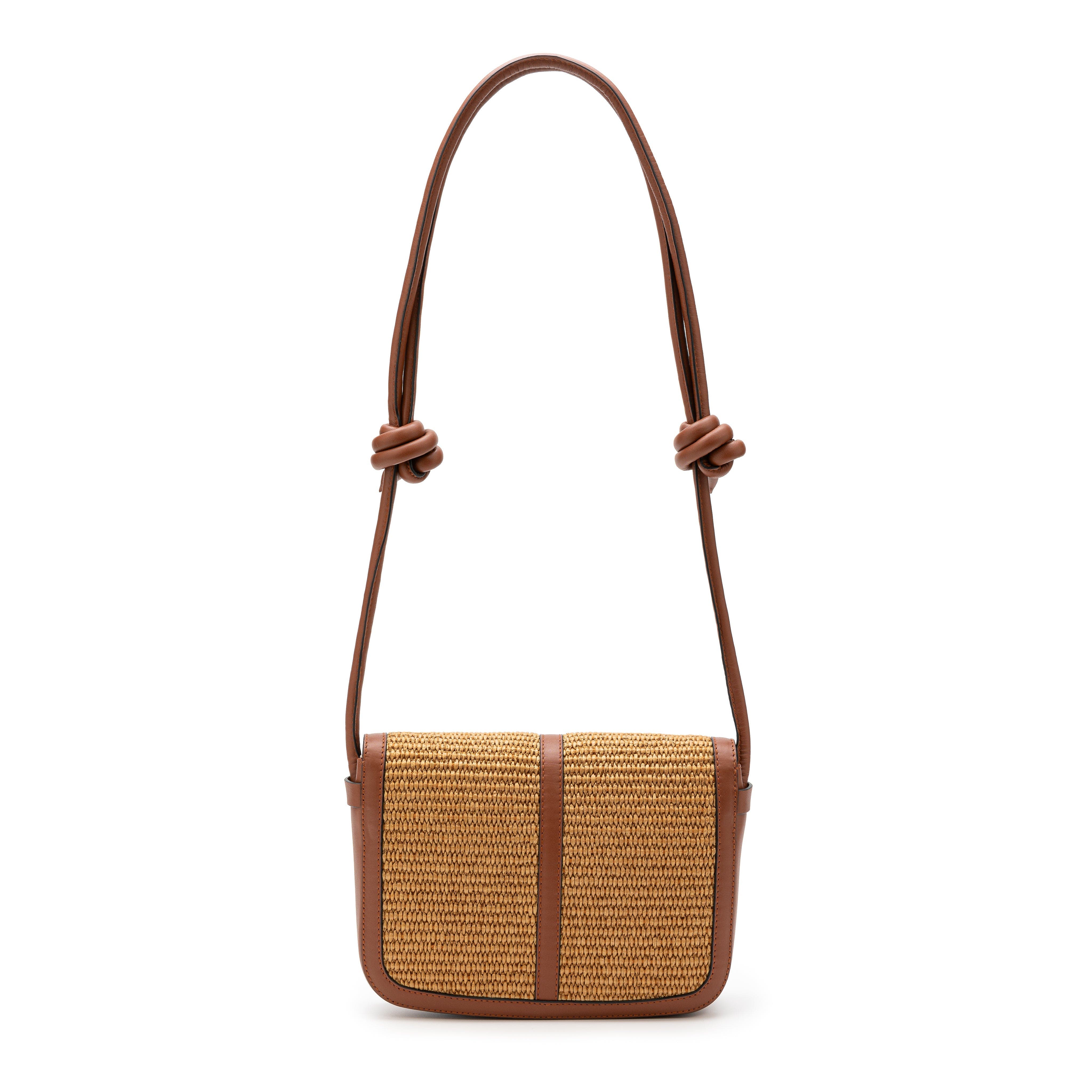Lucía Jute Bag With Leather Details, Alternate, color, Light Brown