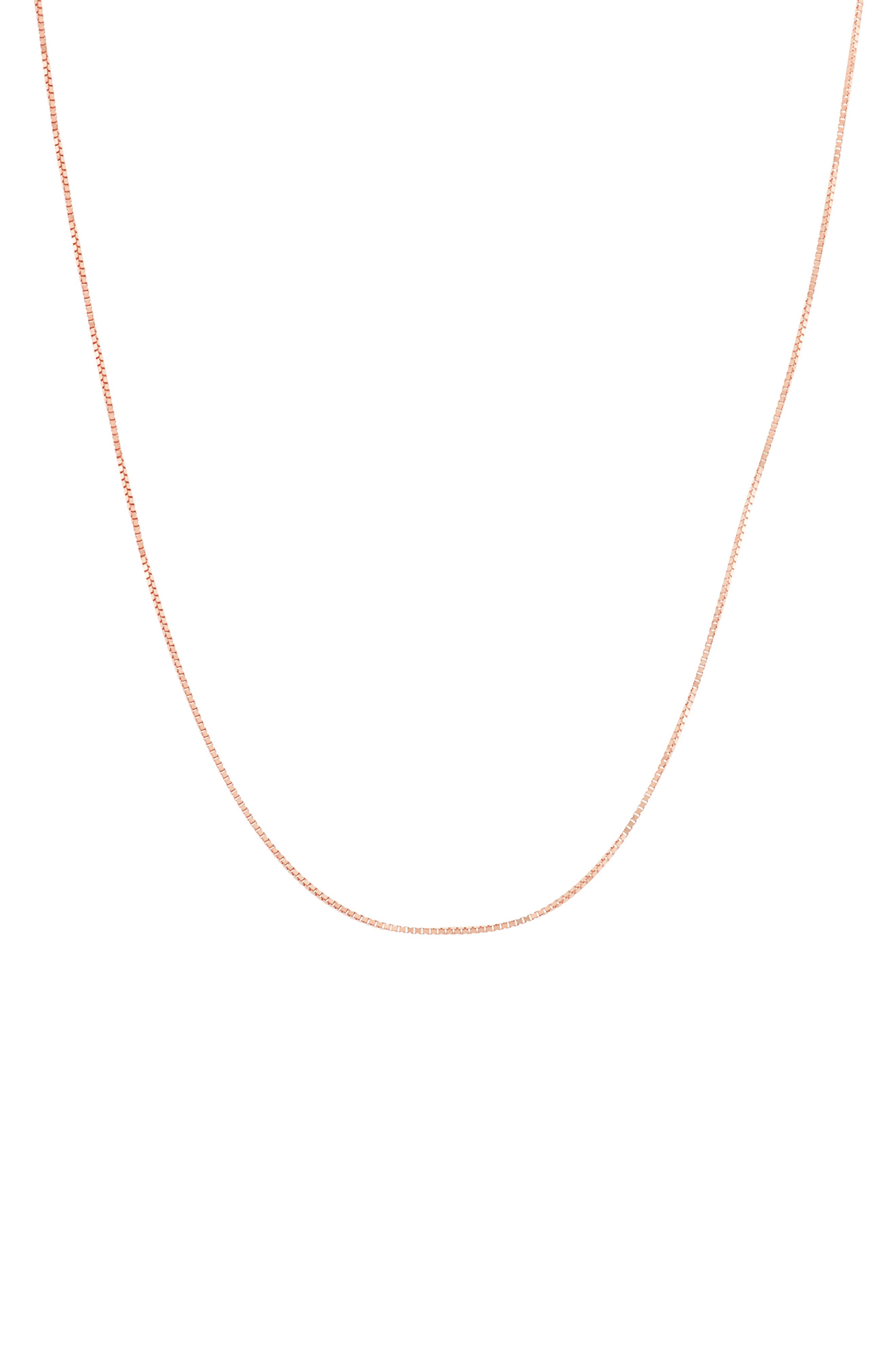 FUZION CREATIONS FUZION CREATIONS 10K GOLD BOX CHAIN NECKLACE