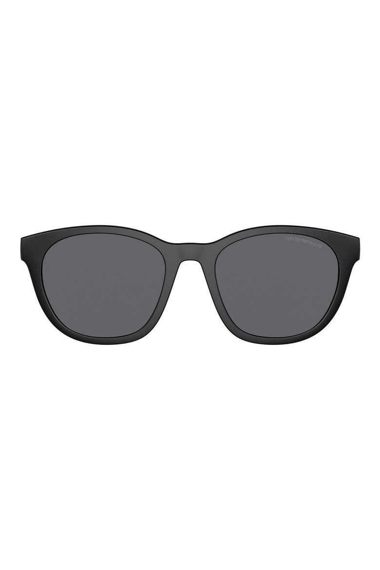 Kids' 47mm Small Polarized Phantos Clip-On Frames, Main, color, MATTE BLACK / POLAR GREY