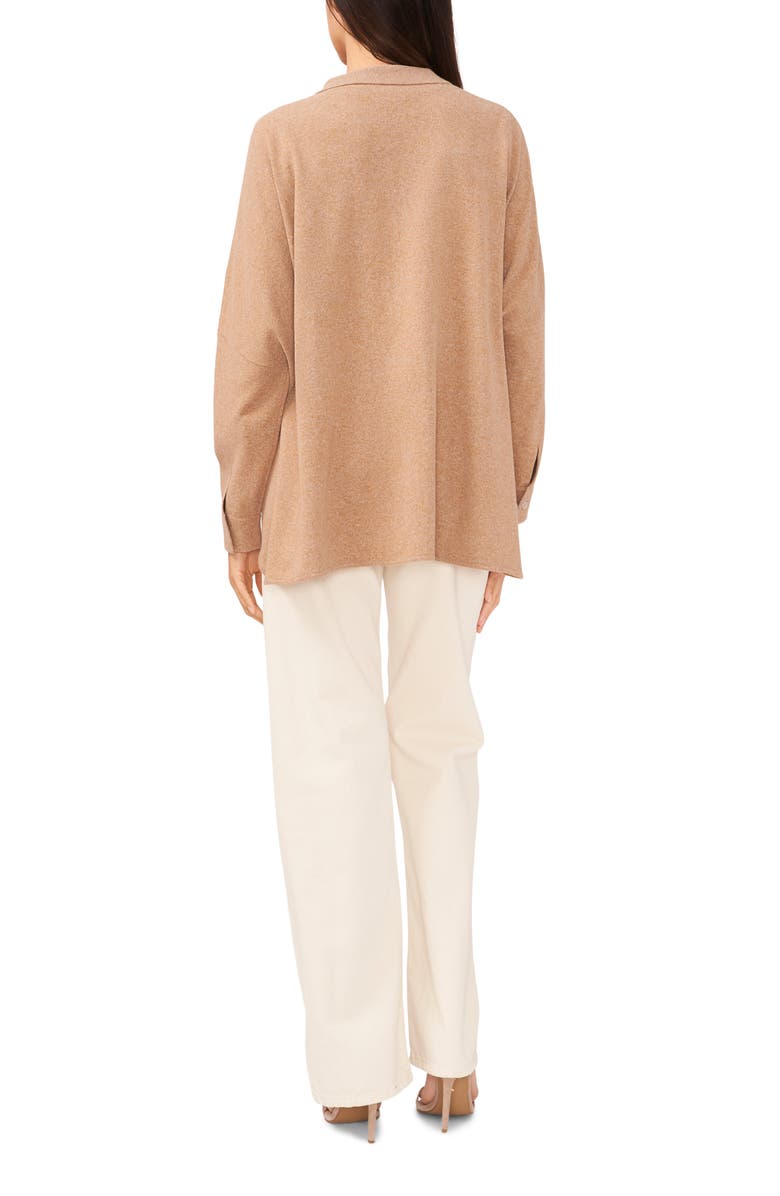 Vince Camuto Side Slit Button-Up Sweater Shirt, Alternate, color, 