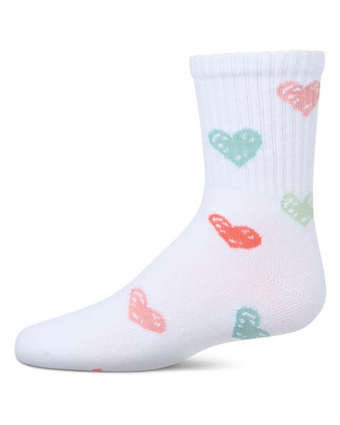Ribbed Graffiti Heart Crew Sock (Little Kid & Big Kid)