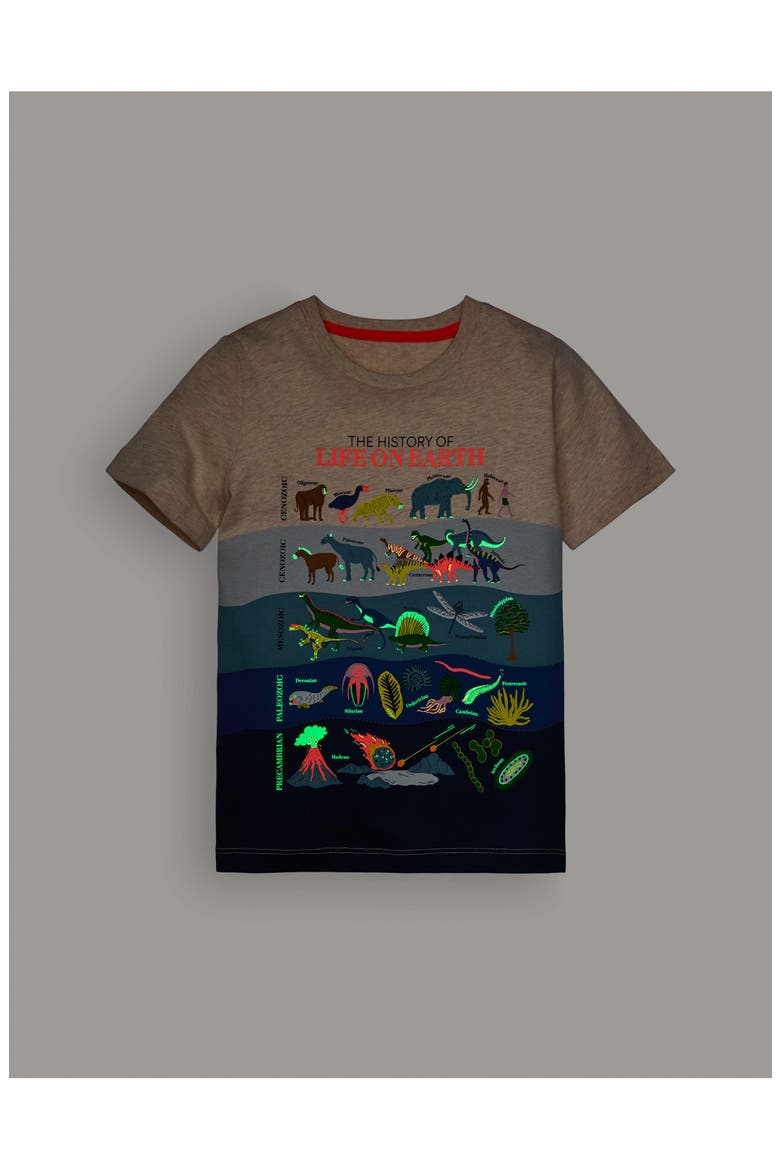 Kids' Glow in the Dark Graphic T-Shirt, Alternate, color, LIFE ON EARTH