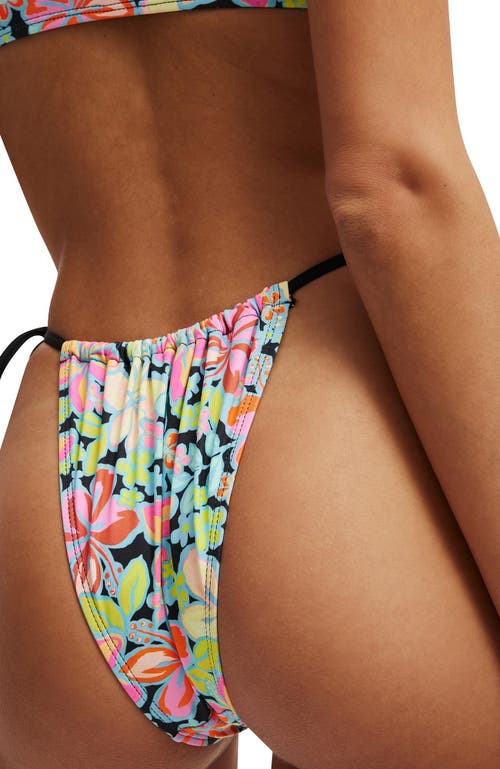 COTTON ON BODY THIN STRAP GATHERED BRAZILIAN BIKINI BOTTOM