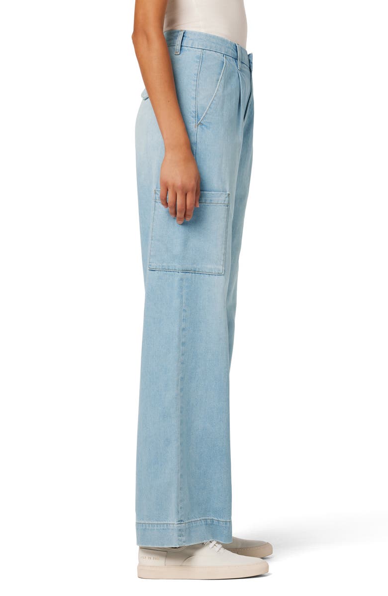 Joe's The Petra Pleated High Waist Cargo Wide Leg Jeans, Alternate, color,